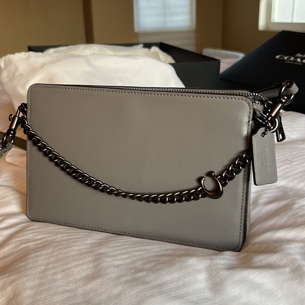 NWT Coach Signature Chain Crossbody
 - Gray